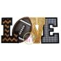 Football Love 2 Applique | Machine Embroidery Designs by JuJu