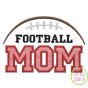 Football Mom Applique | Machine Embroidery Designs by JuJu