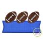 Football Trio Banner Applique Design | Machine Embroidery Designs by JuJu