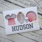 Football Trio Sketch Embroidery | Machine Embroidery Designs by JuJu