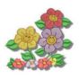 Friendly Flowers Machine Embroidery Designs by JuJu