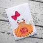 Ghost Girl Pumpkin Peeker Applique | Machine Embroidery Designs by JuJu