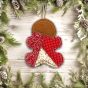ITH Crazy Patch Ornament Gingerbread | Machine Embroidery Designs by JuJu