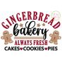 Gingerbread Bakery Always Fresh Embroidery | Machine Embroidery Designs by JuJu