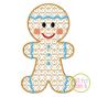 Gingerbread Boy Motif Embroidery | Machine Embroidery Designs by JuJu