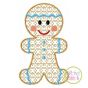 Gingerbread Boy Motif Embroidery | Machine Embroidery Designs by JuJu