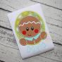 Gingerbread Oval Boy Applique | Machine Embroidery Designs by JuJu