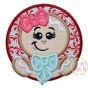 Gingerbread Girl Circle Applique | Machine Embroidery Designs by JuJu