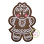 Gingerbread Cookie Girl Applique | Machine Embroidery Designs by JuJu