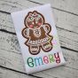 Gingerbread Cookie Girl Applique | Machine Embroidery Designs by JuJu