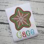 Gingerbread Cookie Star Applique | Machine Embroidery Designs by JuJu