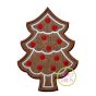 Gingerbread Cookie Tree Applique | Machine Embroidery Designs by JuJu