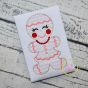 Gingerbread Girl Motif Embroidery | Machine Embroidery Designs by JuJu