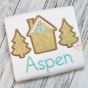 Gingerbread House Trees Trio Applique | Machine Embroidery Designs by JuJu