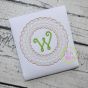 Gingerbread Motif Circle Frame Embroidery | Machine Embroidery Designs by JuJu