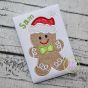 Gingerbread Santa Hat Boy Applique | Machine Embroidery Designs by JuJu