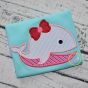Girly Whale Applique | Machine Embroidery Designs by JuJu