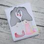 Gnome Couple Sketch Embroidery Design | Machine Embroidery Designs by JuJu