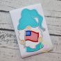 Gnome With Flag Applique | Machine Embroidery Designs by JuJu