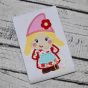 Gnome Girl Applique | Machine Embroidery Designs by JuJu