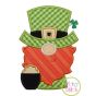 Gnome Leprechaun Applique Design | Machine Embroidery Designs by JuJu