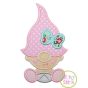 Gnome Toddler Girl Applique Design | Machine Embroidery Designs by JuJu