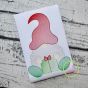 Gnome with Gift Sketch Embroidery | Machine Embroidery Designs by JuJu