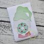 Gnome with Wreath Sketch Embroidery | Machine Embroidery Designs by JuJu