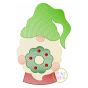 Gnome with Wreath Sketch Embroidery | Machine Embroidery Designs by JuJu