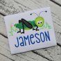 Grasshopper in Grass Applique | Machine Embroidery Designs by JuJu