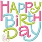 Happy Birthday Embroidery | Machine Embroidery Designs by JuJu