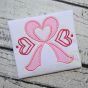 Heart Awareness Ribbon Applique | Machine Embroidery Designs by JuJu