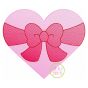 Heart Big Bow Sketch | Machine Embroidery Designs by JuJu