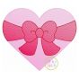 Heart Big Bow Sketch | Machine Embroidery Designs by JuJu