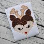 Heart Deer Face Applique | Machine Embroidery Designs by JuJu