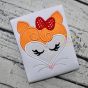 Heart Fox Face Applique | Machine Embroidery Designs by JuJu