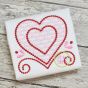 Heart Kiss Motif Embroidery Design | Machine Embroidery Designs by JuJu