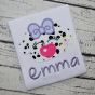 Heart Nose Puppy Girl Applique | Machine Embroidery Designs by JuJu