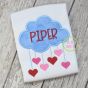 Heart Showers Applique | Machine Embroidery Designs by JuJu