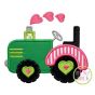 Heart Tractor Applique | Machine Embroidery Designs by JuJu