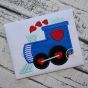 Heart Train Applique | Machine Embroidery Designs by JuJu