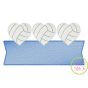 Heart Volleyball Trio Banner Sketch Embroidery Design | Machine Embroidery Designs by JuJu