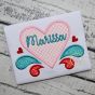 Heart With Flourishes Applique | Machine Embroidery Designs by JuJu