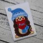 Hedgehog Holding Heart Boy Applique | Machine Embroidery Designs by JuJu