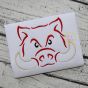 Hog Mascot Embroidery | Machine Embroidery Designs by JuJu