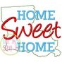 Home Sweet Home Louisiana Embroidery | Machine Embroidery Designs by JuJu