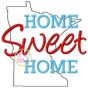 Home Sweet Home Minnesota Embroidery | Machine Embroidery Designs by JuJu