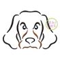 Hound Dog Mascot Embroidery | Machine Embroidery Designs by JuJu