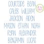 Courtside Bean Stitch Embroidery Font | Machine Embroidery Designs by JuJu