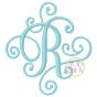 Elegant Scroll ONE COLOR SMALL Monogram